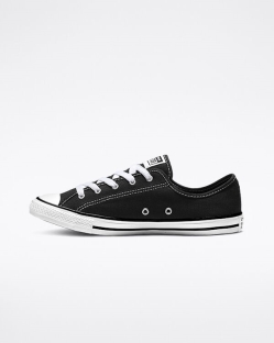 Converse Chuck Taylor All Star Dainty Női Rövidszárú Fekete/Fehér | NOSEZVR-HU